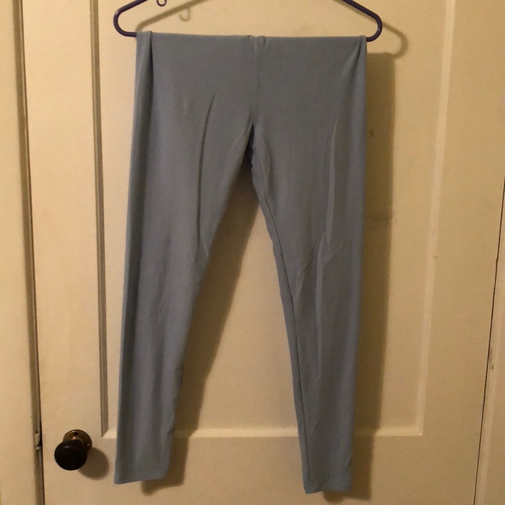 LuLaRoe leggings one size powder blue